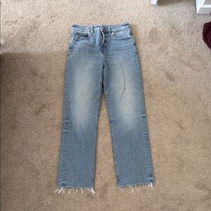Madewell 90s straight light wash